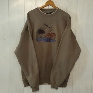 Croft & Barrow outdoor theme sweat shirt